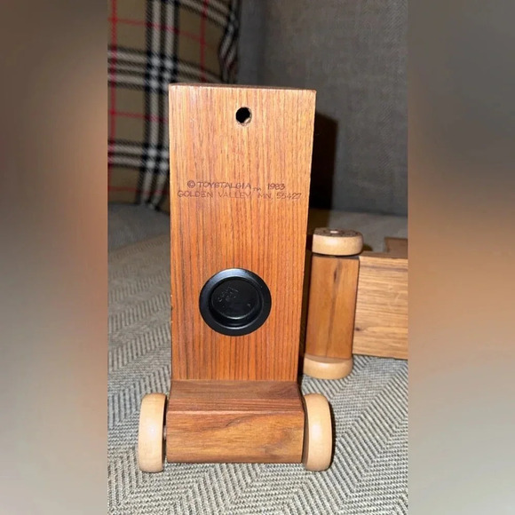 VTG Kellogg’s Cereal/Kellanova Toystalgia 1983 Wooden Train Coin/Piggy Bank Toy - Picture 5 of 9